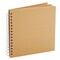 Juvale 80 Pages Hardcover Kraft Scrapbook Albums, Multi-Purpose Brown Paper Notebook for Arts and Crafts, Blank Page Journal for Scrapbooking, Crafting, Creating Artworks and Journaling (8x8 Inches)